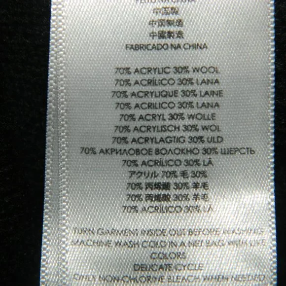 Michael Kors Chunky Waffle Knit Sweater Gold Clasp Size M - Picture 4 of 5